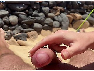 Pov Shameless Public Blowjob On The Beach With Cum In Mouth