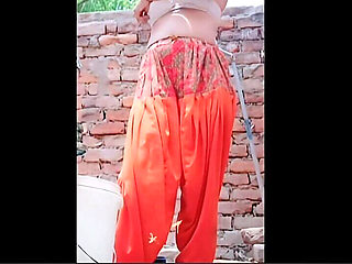 Hot Country Girl Taking Bath Caressing Her Soft Body and Her Hot