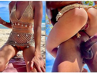 Wow He Me In All Positions On The Beach With Amatrice Francaise