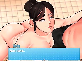 Chilling with two hot MILFs and my stepsister while doing house chores