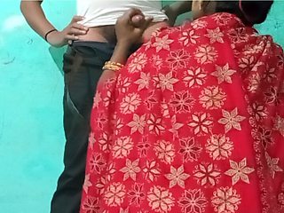 Bhabhi shaken her man's cock with her hand and stood up and kissed desi Indian