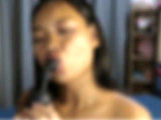 Cute Asian Solo - Long Sucking Dildo Then Anal Dildo Bonus Student Roleplay