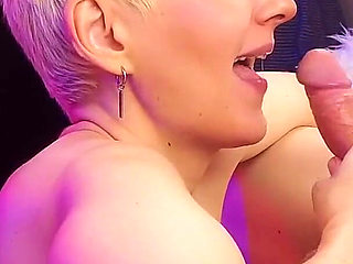 Cool Cock Sucking From a Juicy Swallow All His Cum