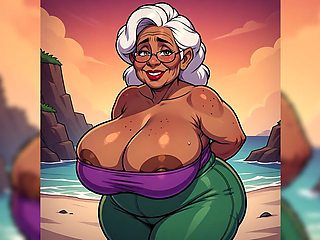 Thick BBW Indian Women at Beach Ai