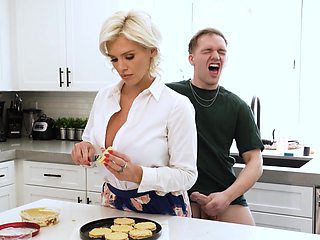 MILF wants stepson's dick first thing in the morning