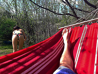 My Step-brother Spies on Me and Jerks off on My Ass