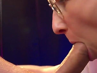 Homemade Blowjob Cum Facial with Blonde MILF