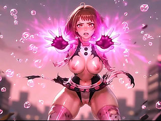 Uraraka My Hero Academia Oiled Slutty Tease Compilation Extended Version