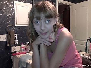 Dani chats with us before her big-tit hairy blonde casting video