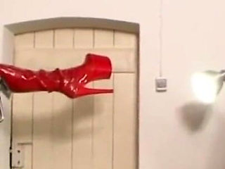 Humiliating ass penetrated in women dress