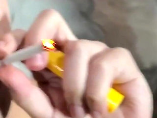Smoking and Chatting with This Hottie