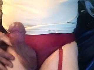 Panty boy has a quickie