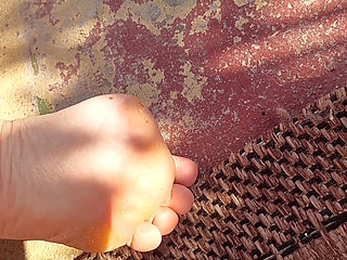 Sexy Blonde Wife Enjoys Foot Worship Naked Outdoors