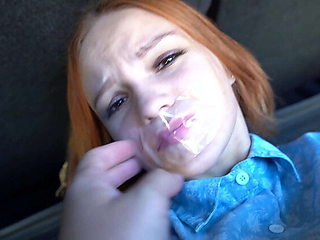 Amateur Blowjob in Woods - Justin Fucks Tied Up Cutie & Cums in Mouth