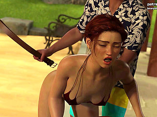 Young Babe Gets Her Hot Ass Spanked & Her Little Pussy Creampied - Taboo University(steam Game) - 3D Animated Hentai Game - #19