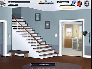 Summertime saga: she milks her tits and selling the milk in the town ep 107