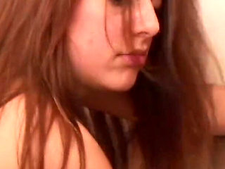 Delicious sweet teen with perky tits gets her girl next door cunt drilled