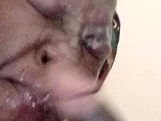 Homemade bbc blowjob and huge face cummimg