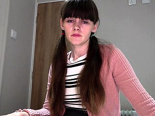 Pale amateur teen brunette Lynn Love