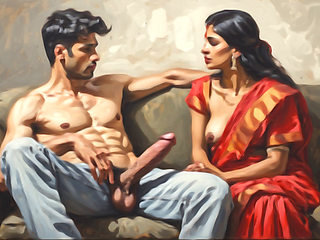 Indian stepmom let's her stepfather fucking her 18 year old teen daughter and creampie inside her pussy