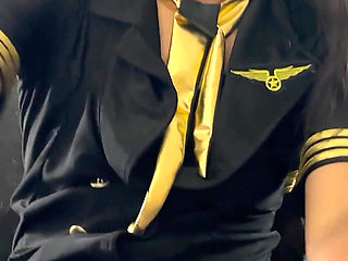 Flight Attendant Nylon Foot Tease