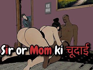 Indian Teacher Fucks Mom With Big Natural Tits - Desi Hardcore Sex