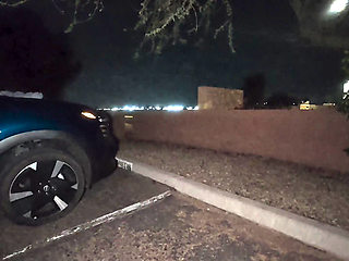 Dark Parking Lot Public Sex with the Shiesty Mask on!