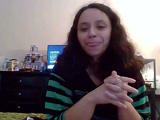 Emo teen Becka solo webcam masturbation