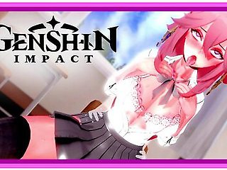 Genshin Impact - Yae Miko In School Uniform