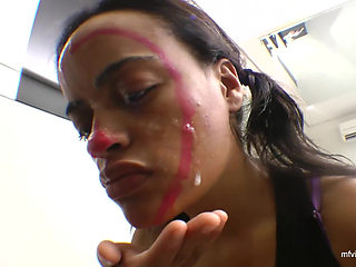 Spitting Girl - Swallow all my spit fucking bitch! - By Aline Cruel and Vaninha