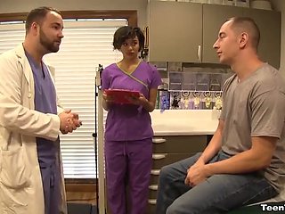 Nurse Jasmine Barnes Drains Dick Dry