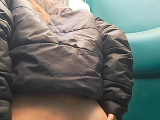 Peeing in a Portaloo at Festival