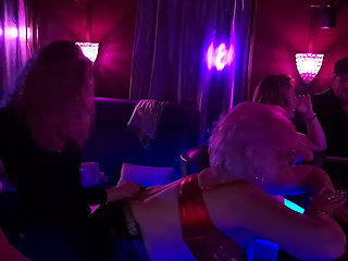 Public Bar Fingering Frenzy - Mature Babe Dripping Wet