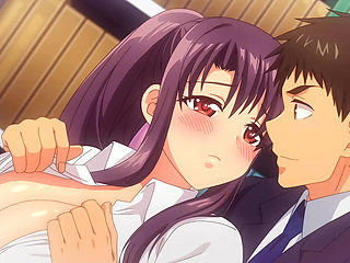 Hot teen with big boobs got horny at library