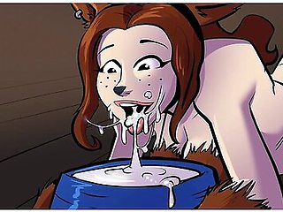 Yuki Dressed Up As A Furry Werewolf So That Furry Werewolves Could Fuck Her Tight Pussy