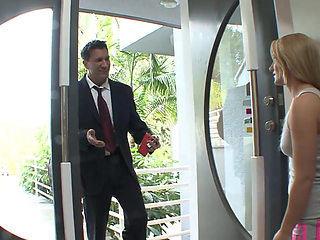 Dirty teen gets fucked by a real big cock cumming on her sweet face