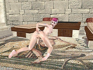 Beautiful Shemale Fingers Ass Doggy Style 3D Cartoon Hentai