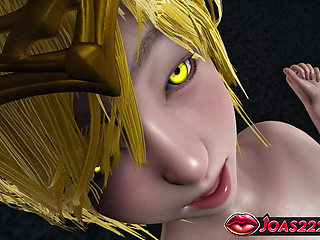 Marika in Black Dress - Rule34 3D Animation with Huge Tits, Desk Cunnilingus, and Intense Fingering