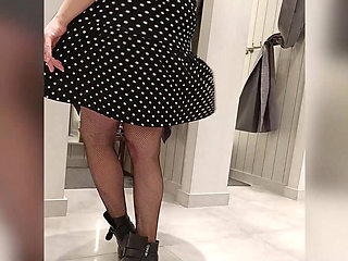 Fucked stepmom in the fitting room, asked to evaluate her outfit