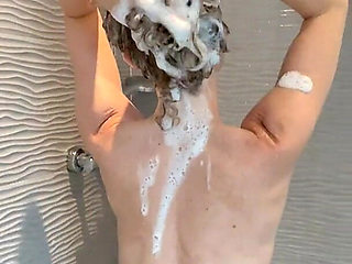 Perve on Me During a Sensual Shower Masturbation Session