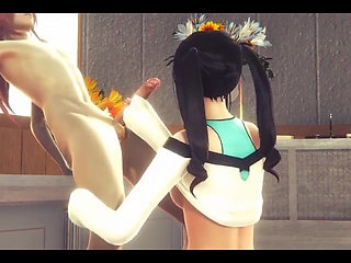 Hentai Uncensored - Yumiko Plays with Two Friends and Jerks off and Gets Fucked by Both of Them in a Church - Japanese Asian Man