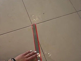 Extreme Long Distance - Powerful Pee Flow From a Full Bladder - Measuring the Distance of Urination