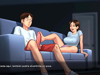 Stepmom likes to have sex all the time with the Tenant - summertime saga