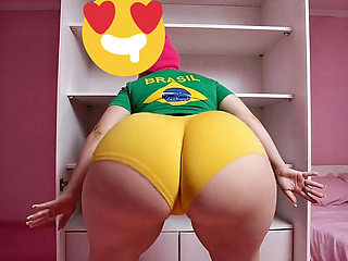 Brazilian woman with a huge ass