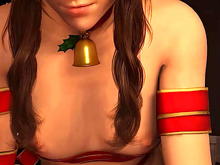Aerith Xmas POV Cowgirl Ride - Final Fantasy 7 3D Animation