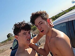Amateur Twink, Public Exhibitionism Oral - Liam Holland