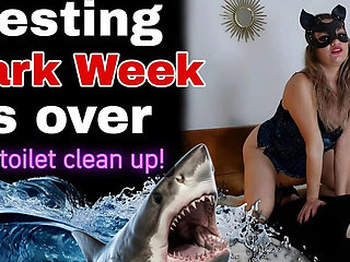 Brunette MILF Femdom Slave Testing After Shark Week - Facesitting & Pussy Licking HD