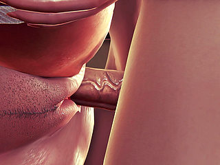 3D Hentai Blonde Takes Rough Anal Missionary - POV Desk Fuck & Cum Dripping Off Her Big Ass!