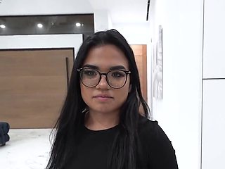 Small tits and smaller pussy make this Latina stepsis perfect