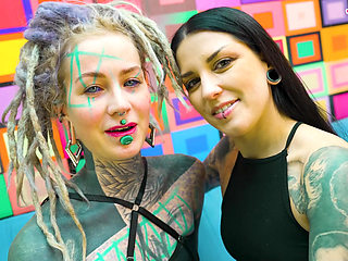 Dirty Goth & Hippie Babes Crave Anal Pounding and Thick Facial Cumshots